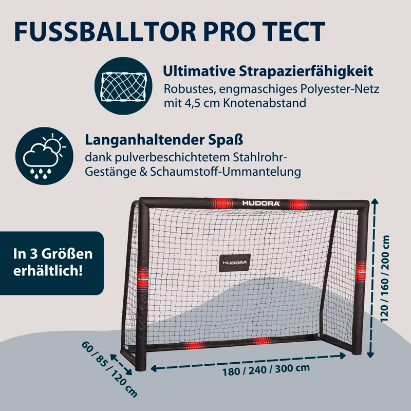 HUDORA Fußballtor Pro Tect 180