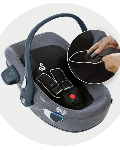 SWANDOO Albert i-Size Babyschale inkl. Isofix-Basis