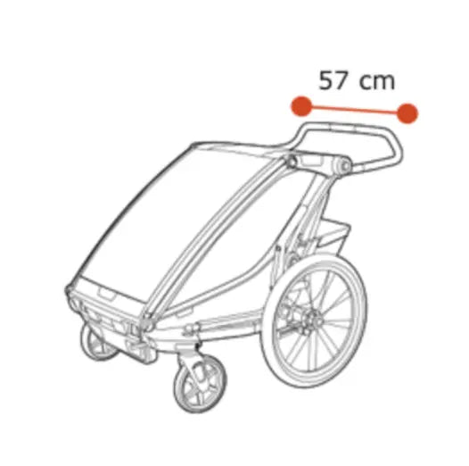 THULE Fahrradanhänger CHARIOT CROSS Zweisitzer Thule