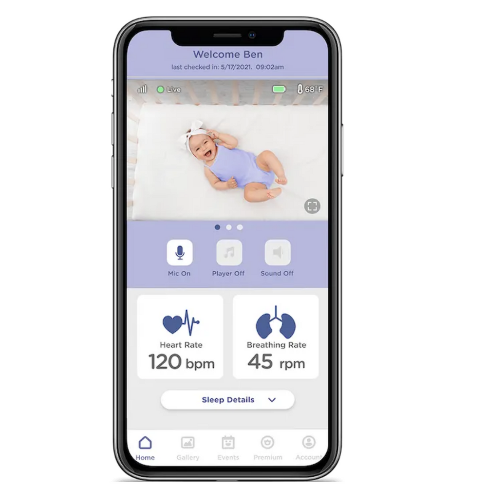 HUBBLE Dream+ Sensor Matte mit Wi-Fi Kamera Hubble Connected