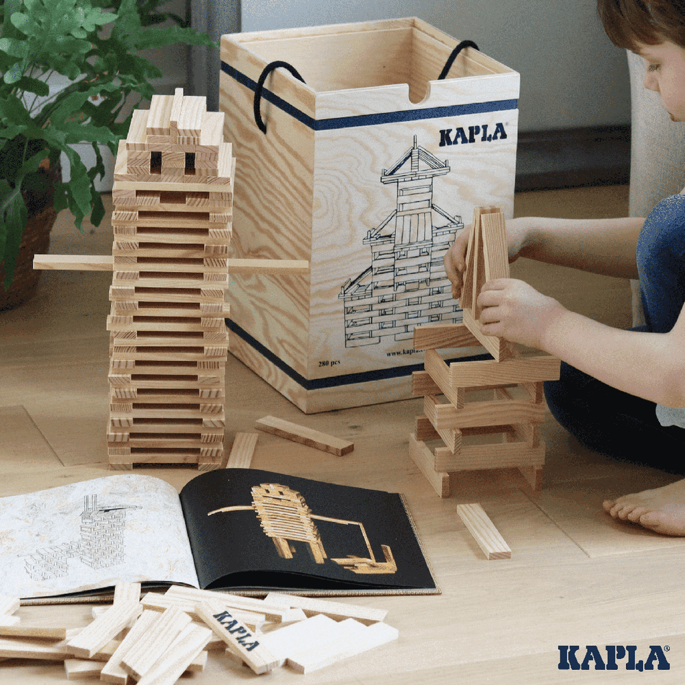 KAPLA 280er Kasten mit Kunstbuch KAPLA