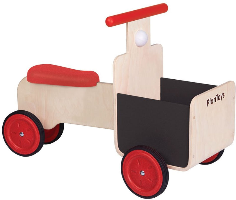 PLANTOYS Rutschauto mit Lieferkorb PlanToys