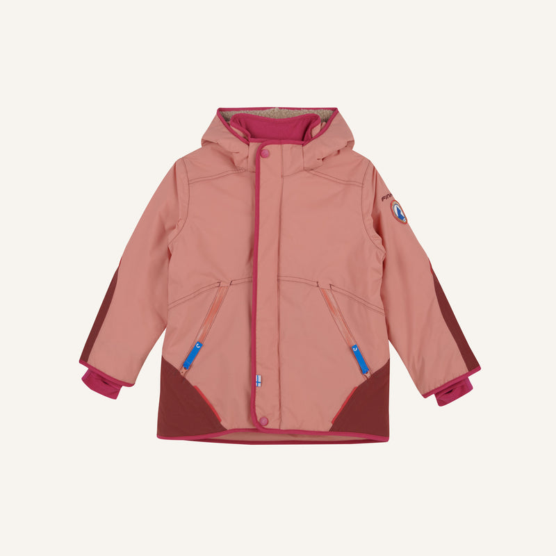 Finkid TALVINEN HUSKY – Sportlicher Winterparka mit abnehmbarer Kapuze terracotta/raspberry Finkid