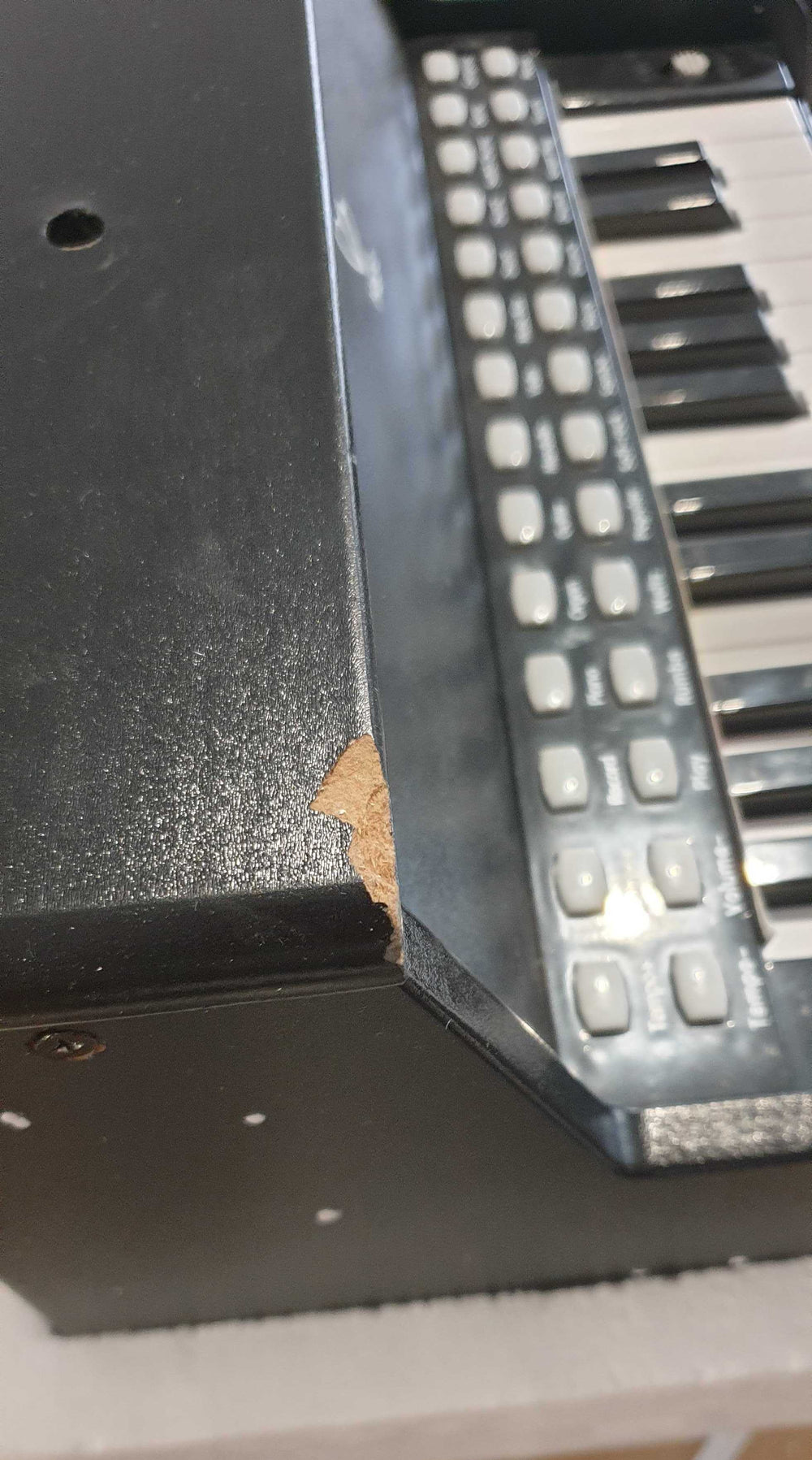 HAPE Leuchttasten-Piano mit Hocker Schwarz