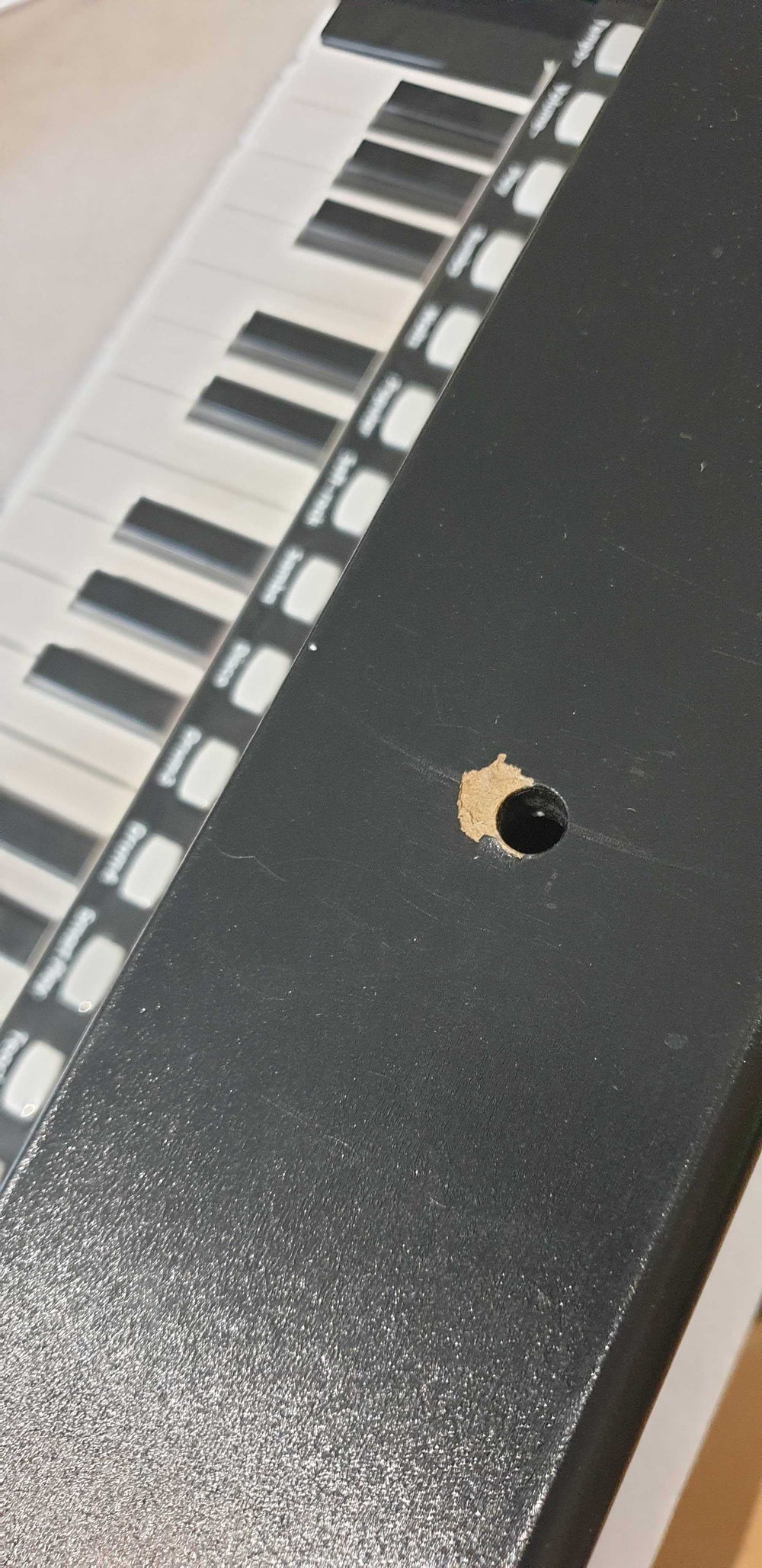HAPE Leuchttasten-Piano mit Hocker Schwarz