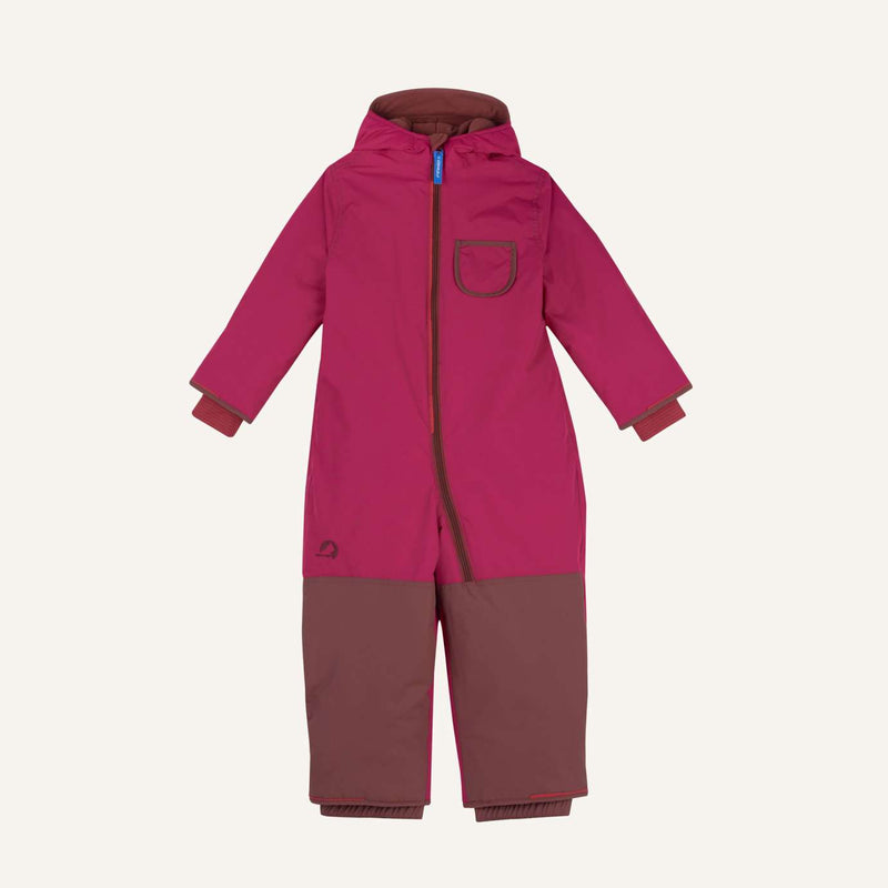 Finkid PIKKU WINTER SPORT – Winteroverall mit Umschlagbündchen raspberry/sable Finkid
