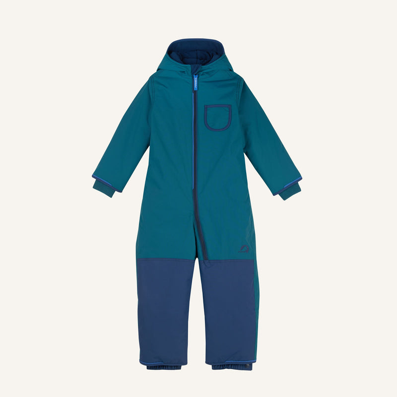 Finkid PIKKU WINTER SPORT – Winteroverall mit Umschlagbündchen deep teal/navy Finkid