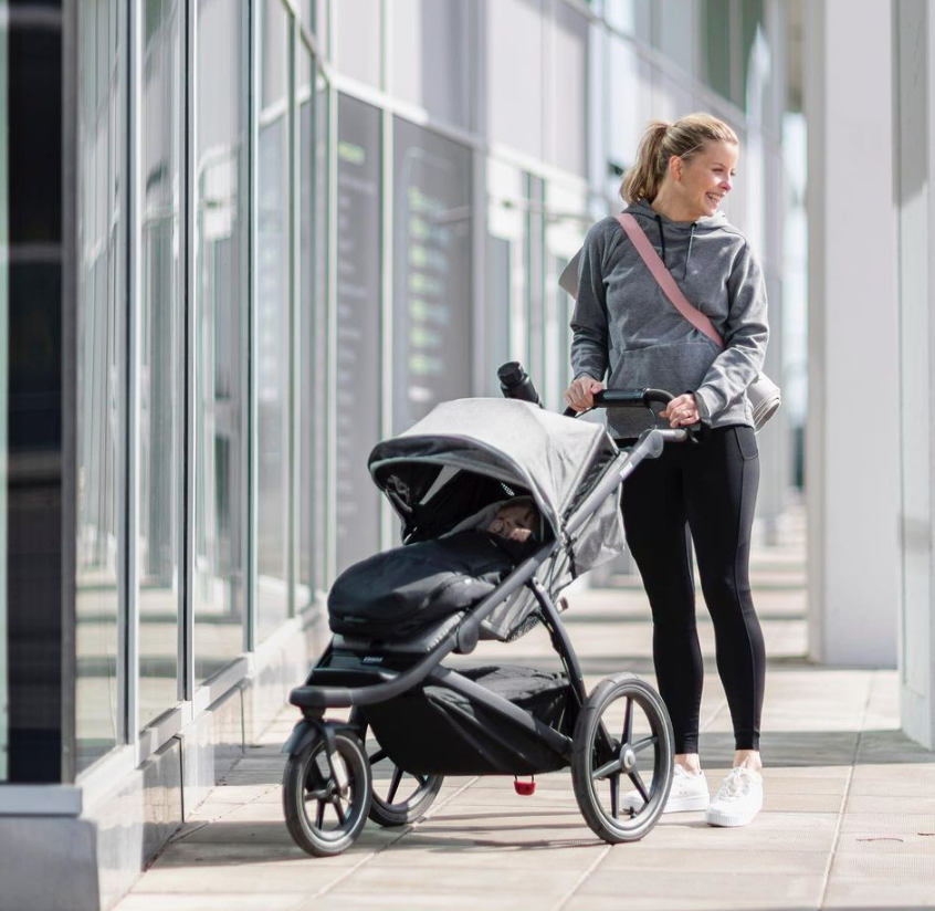 Buggy URBAN GLIDE 2 inkl. Regenverdeck - Black/Gray Melange