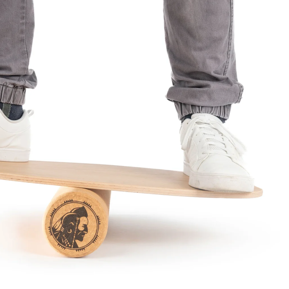 INDIANA Balance Board Eiche inkl. Korkrolle Indiana Balance Boards
