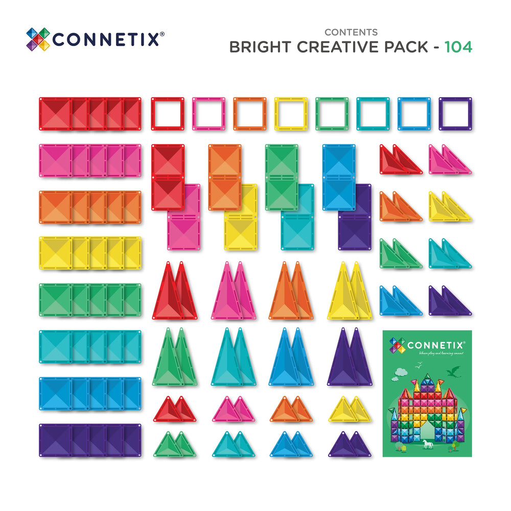 CONNETIX Magnetbausteine Bright Creative Pack 104 Teile