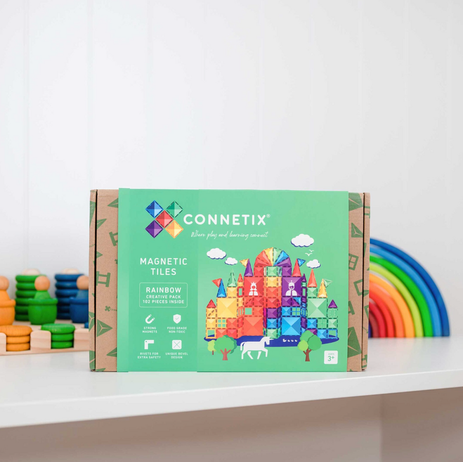 CONNETIX Magnetbausteine Rainbow Creative Pack - 102 Teile Connetix