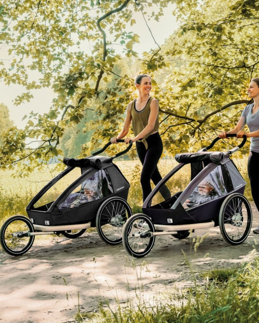 CROOZER Fahrradanhänger KEEKE 1-Sitzer inkl. Jogger-Set