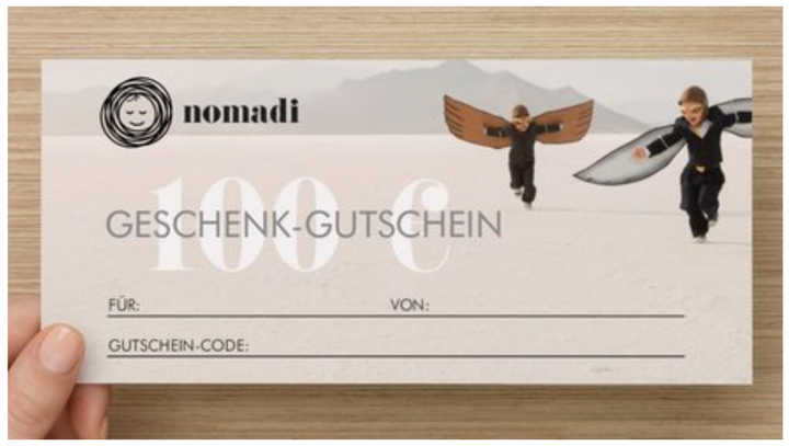 Der nomadi Geschenk-Gutschein nomadi