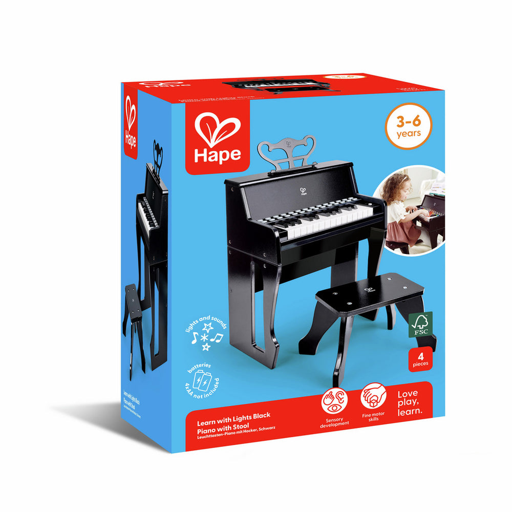 HAPE Leuchttasten-Piano mit Hocker