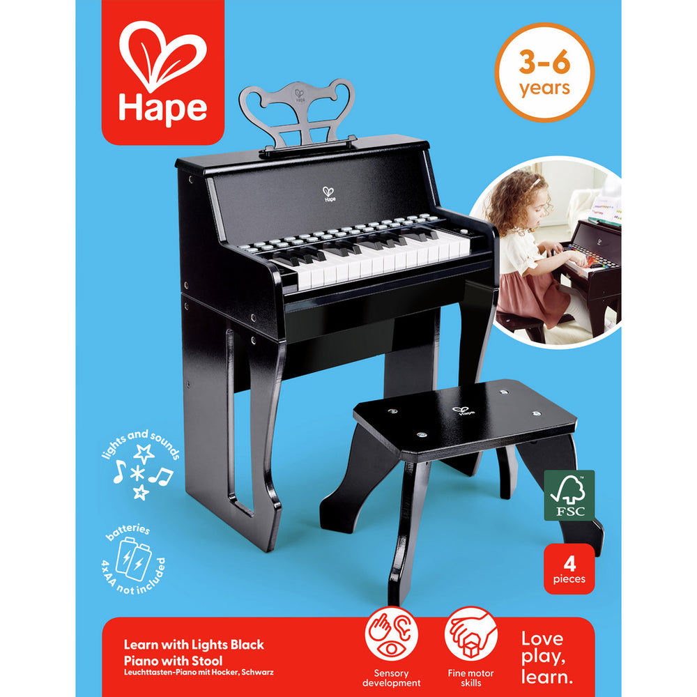 HAPE Leuchttasten-Piano mit Hocker