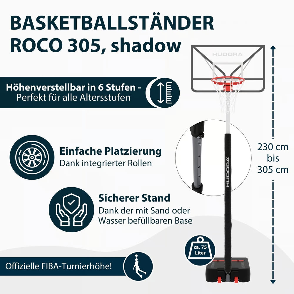 HUDORA Basketballständer RoCo 305