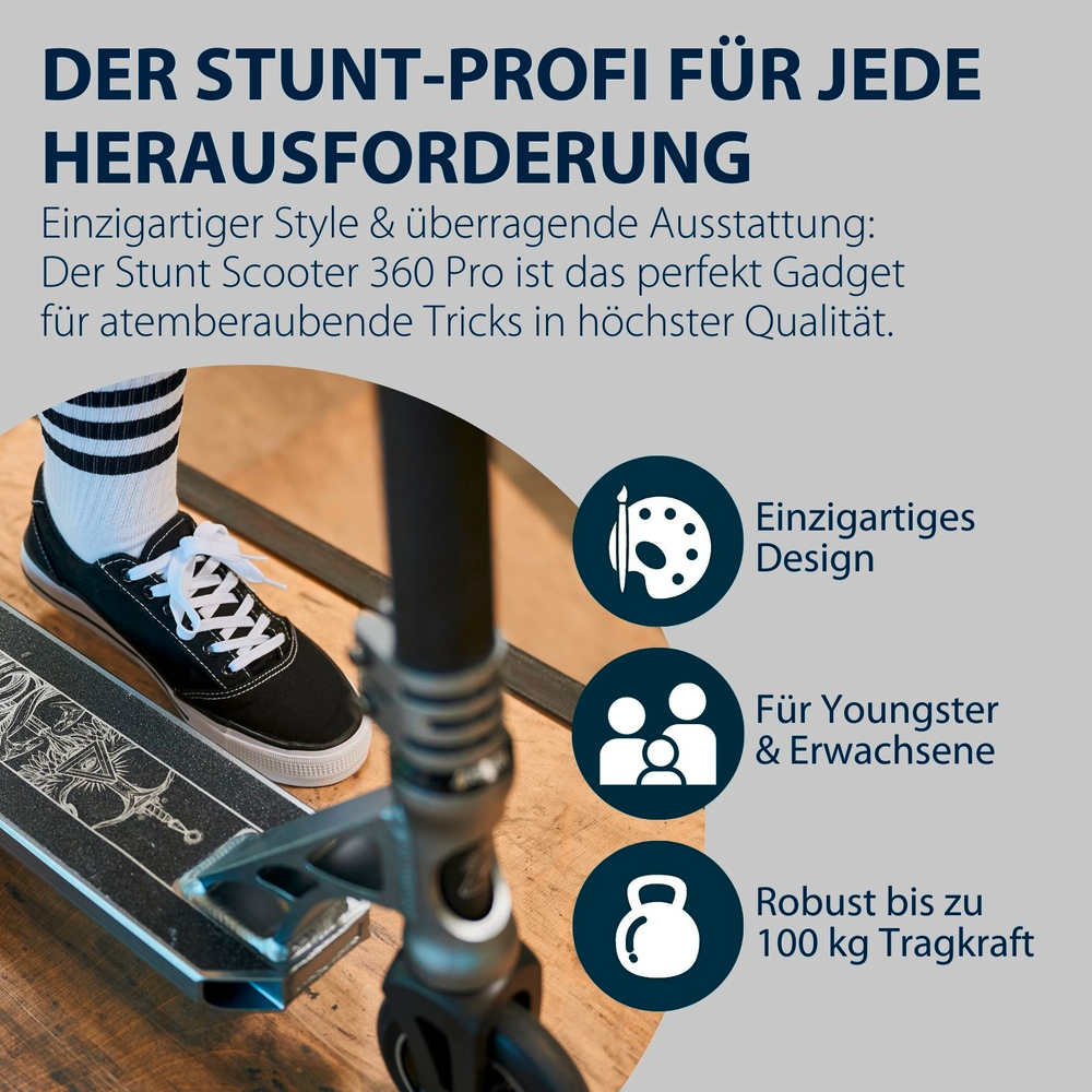 HUDORA Stunt Scooter 360 Pro