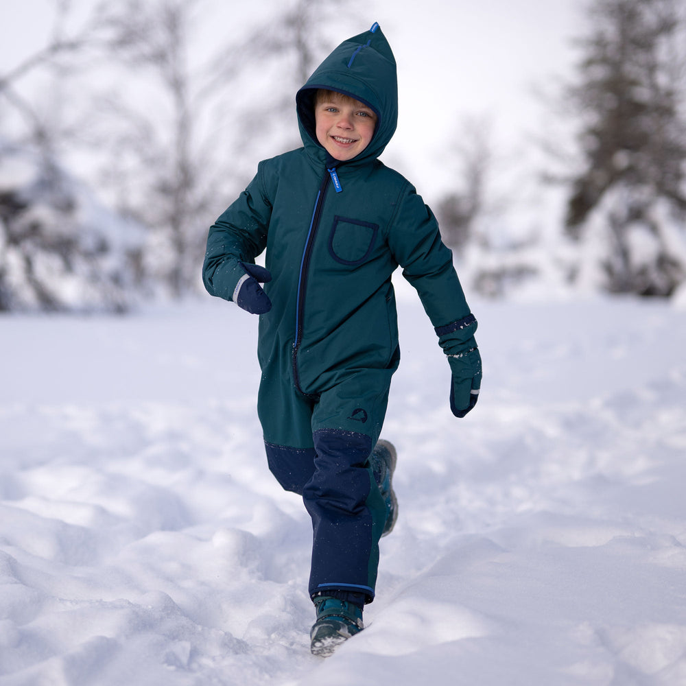 Finkid PIKKU WINTER SPORT  – Winteroverall mit Umschlagbündchen green bay/mosaic Finkid