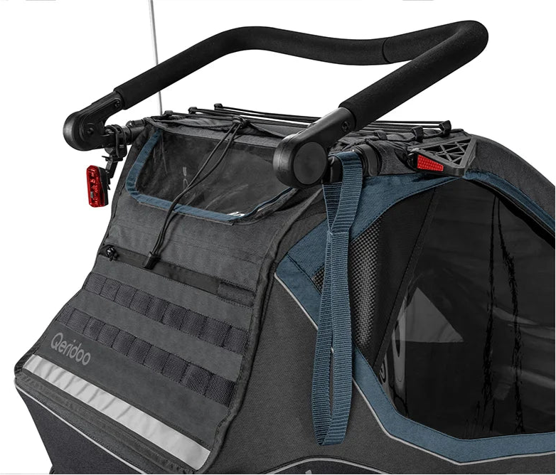qeridoo kidgoo 2 mit hängematte Fahrradanhänger mieten statt kaufen mit nomadi
