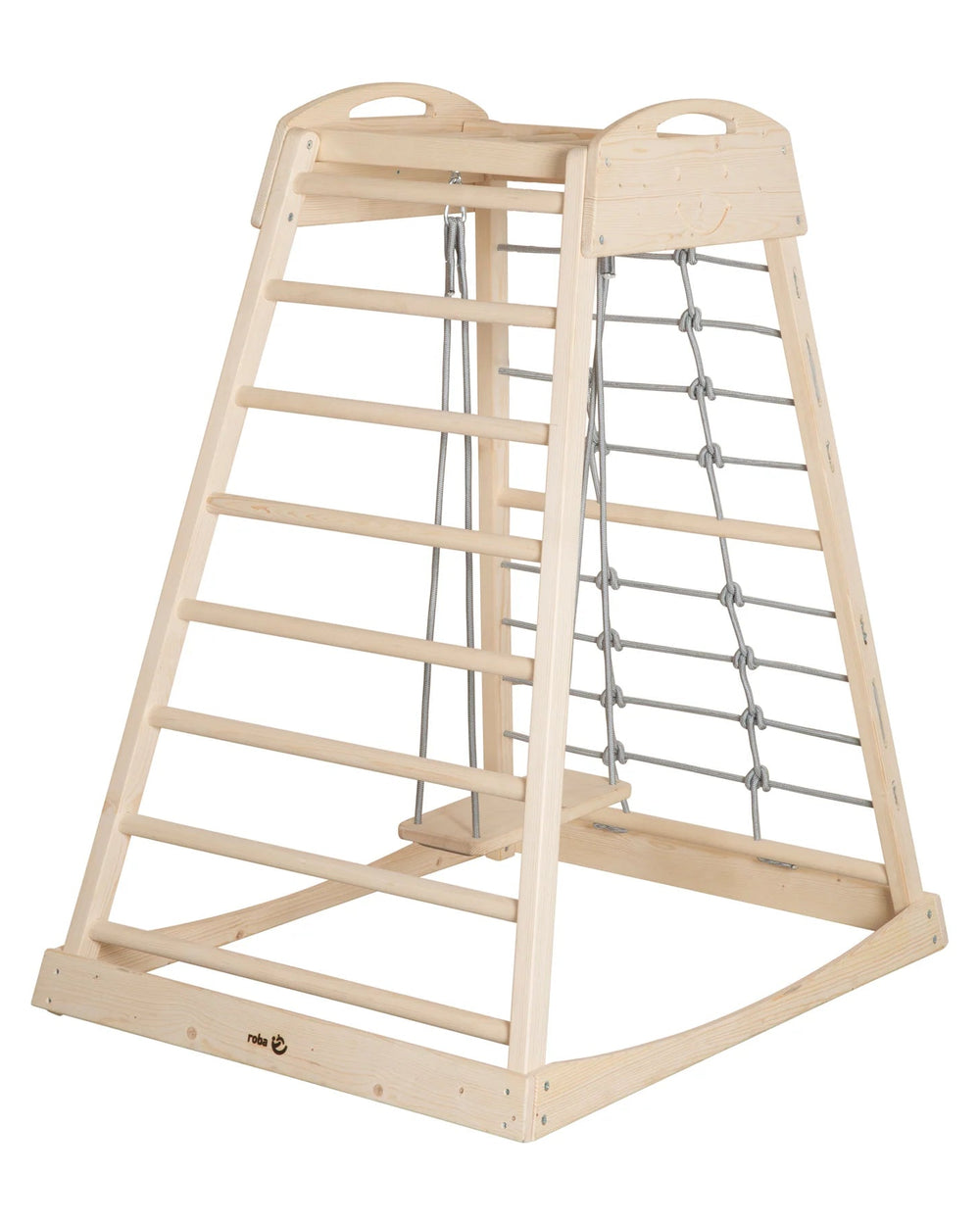 ROBA Indoor-Spielturm aus Holz inkl. Schaukel