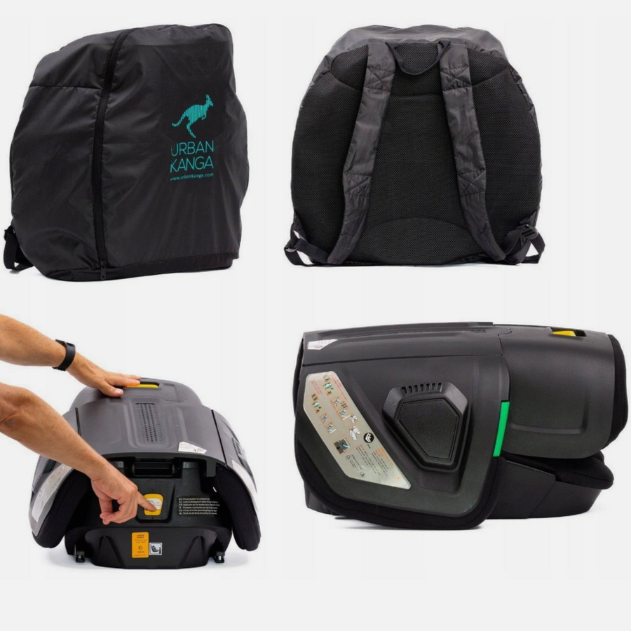 URBAN KANGA Tragbarer und Faltbarer ISOFIX Kindersitz WALLAROO Urban Kanga