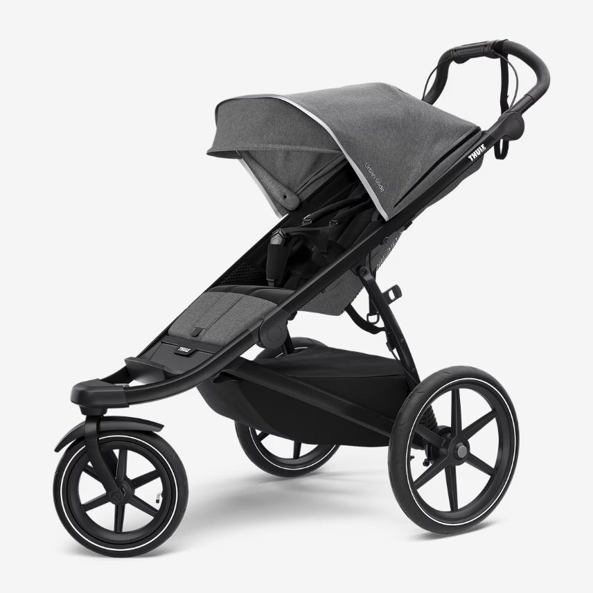 Buggy URBAN GLIDE 2 inkl. Regenverdeck - Black/Gray Melange