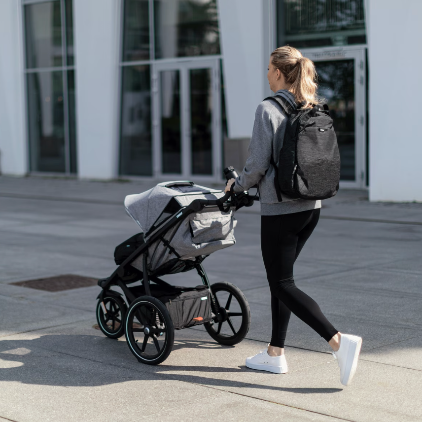 Buggy URBAN GLIDE 2 inkl. Regenverdeck - Black/Gray Melange