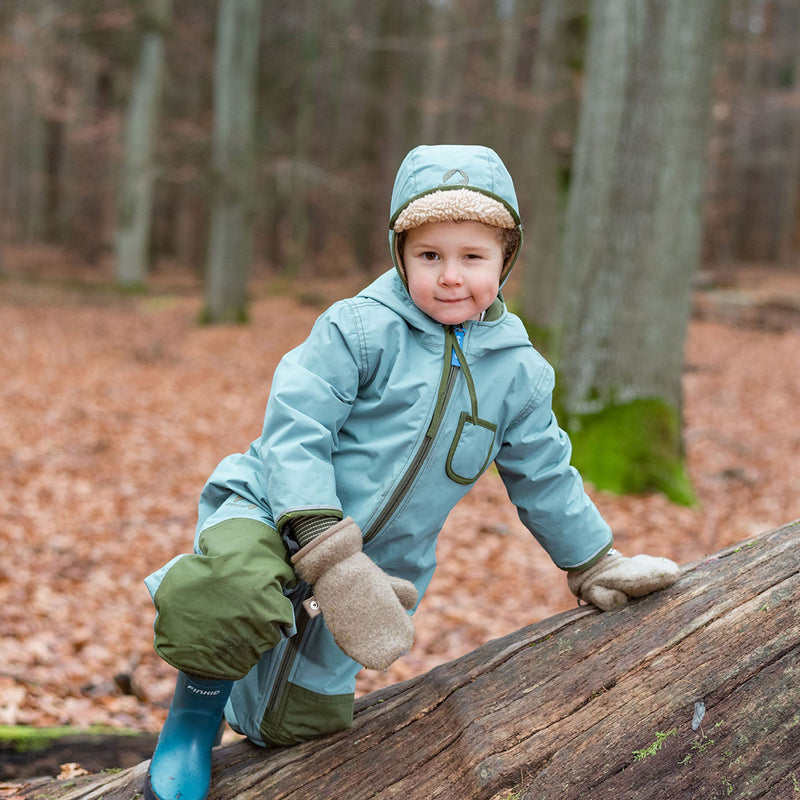 Finkid PIKKU WINTER SPORT – Winteroverall mit Umschlagbündchen raspberry/sable Finkid