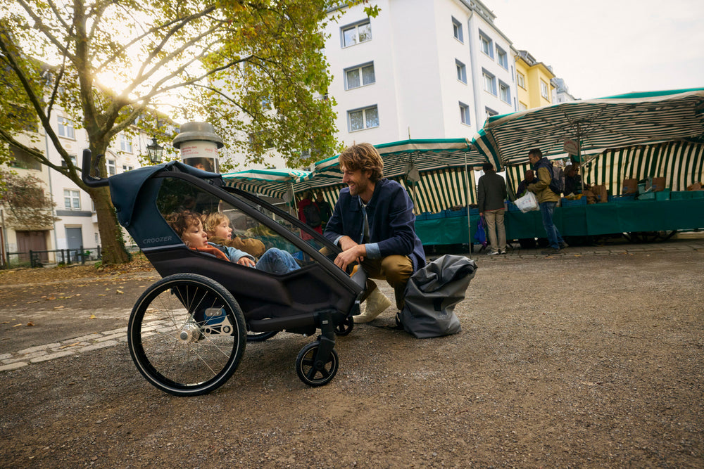 fahrradanhänger transport croozer CROOZER faltbarer Fahrradanhänger Lykke gebraucht / refurbished