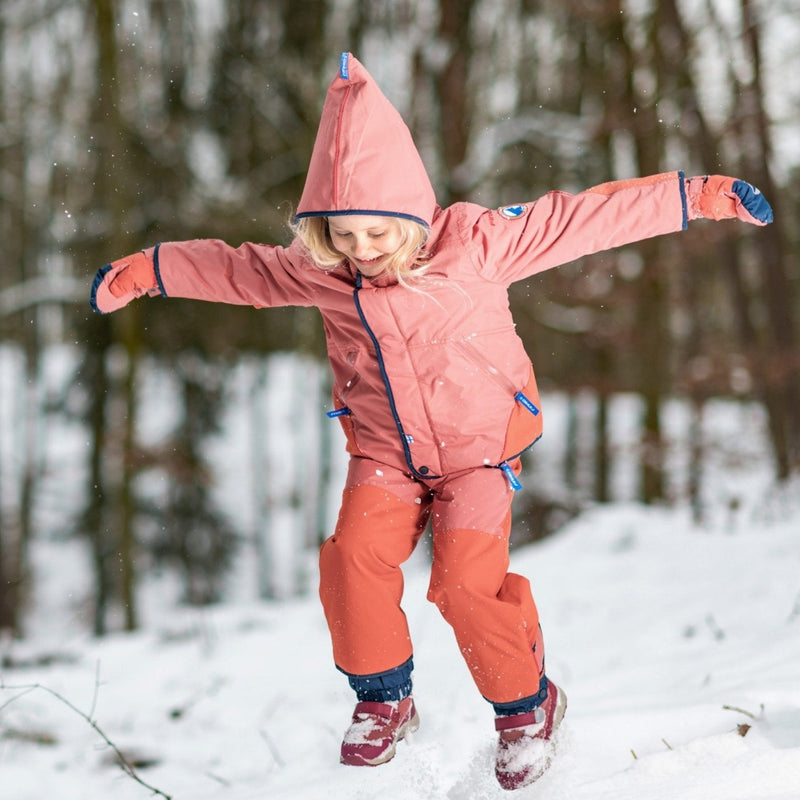 Finkid TALVINEN HUSKY – Sportlicher Winterparka mit abnehmbarer Kapuze terracotta/raspberry Finkid