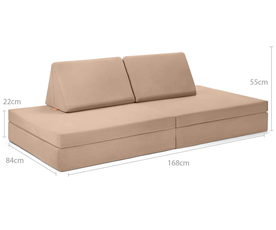 FUNZY Spielsofa Velours Funzy