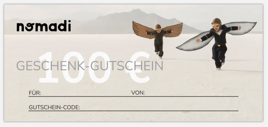 Der nomadi Geschenk-Gutschein nomadi