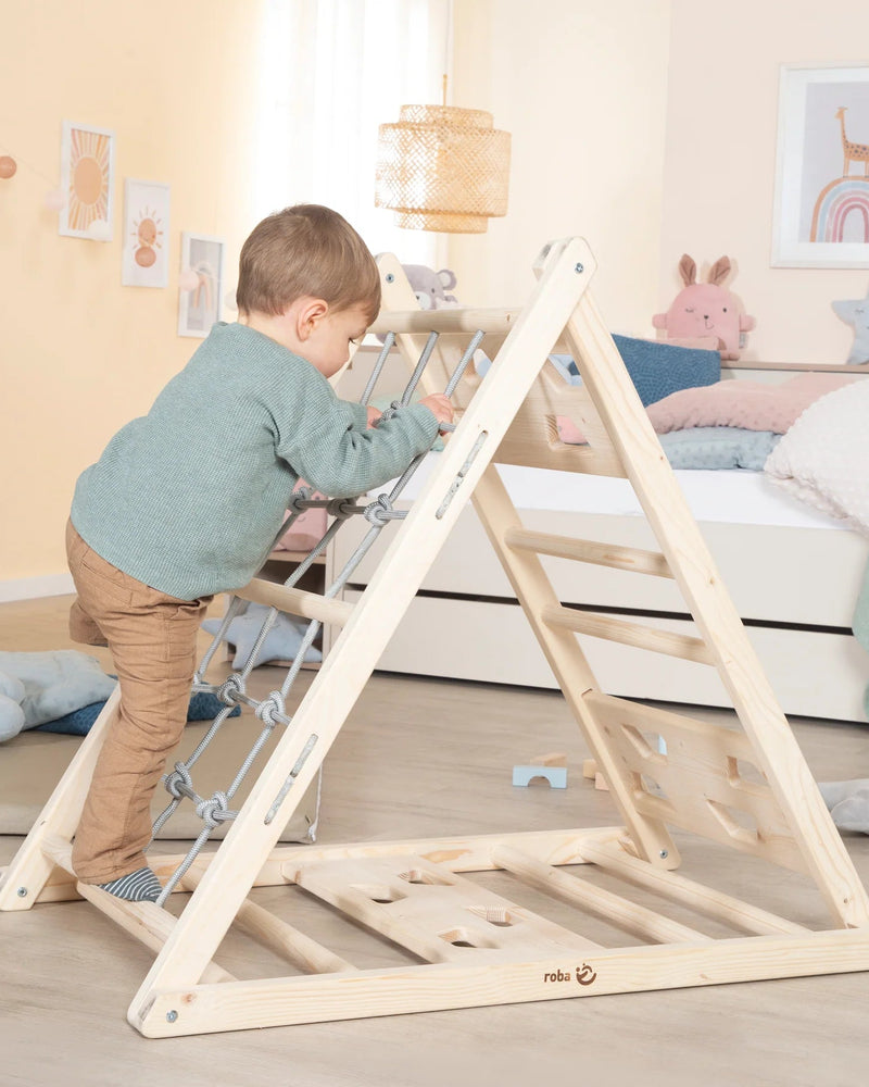 ROBA Kletterdreieck aus Holz - 3-Seiten-Funktion