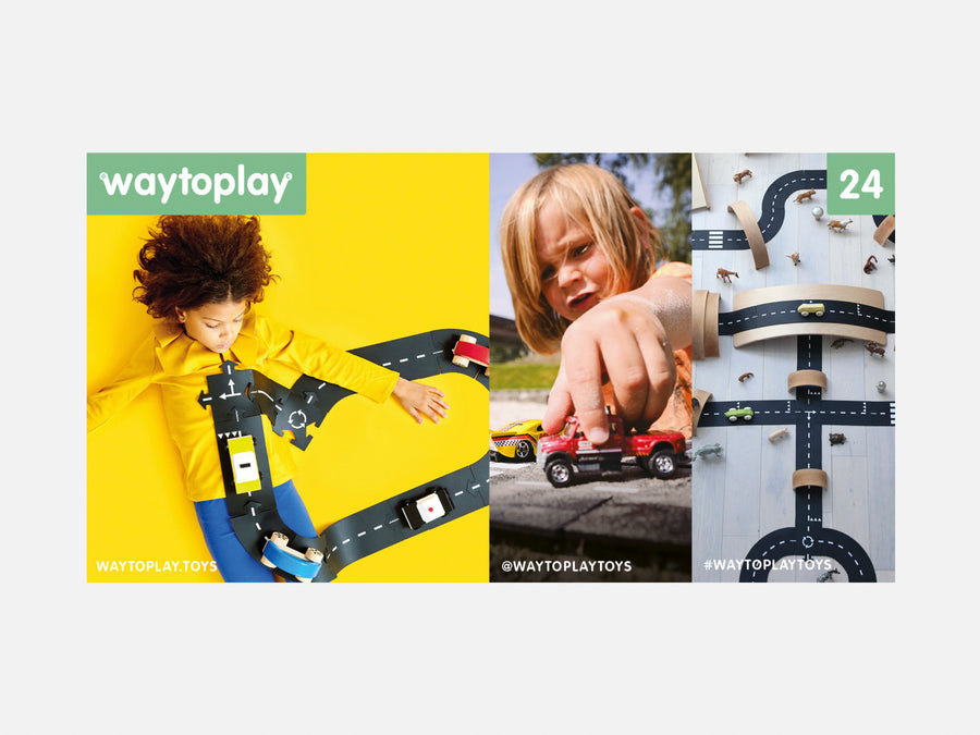 WAYTOPLAY Highway Großes Straßen Spielset Waytoplay