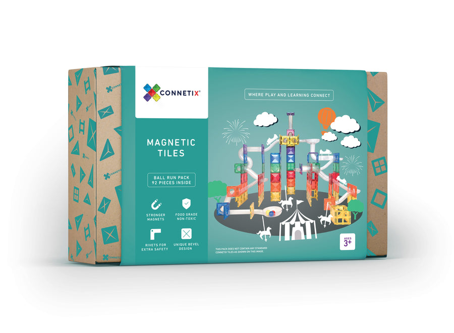 CONNETIX Magnetbausteine Rainbow Kugelbahn - 92 Teile Connetix