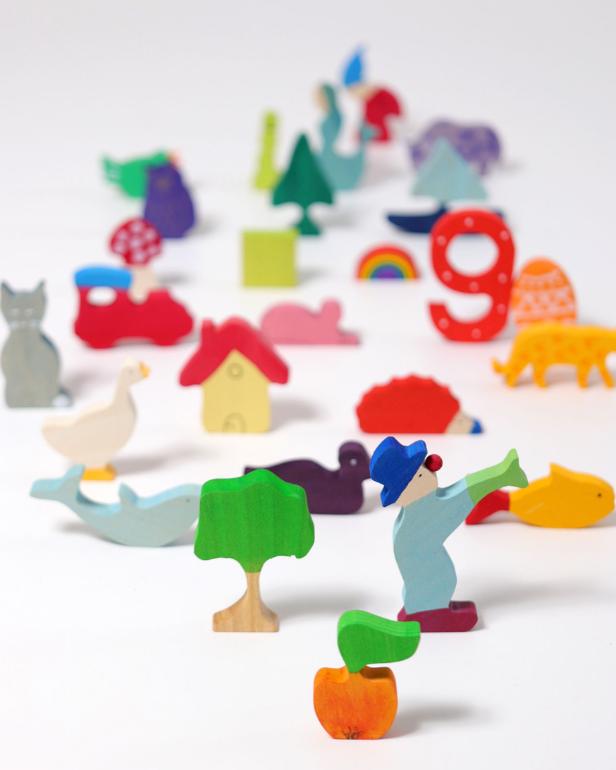 GRIMM'S ABC Spiel mit ABC Lernfiguren im Set Grimms