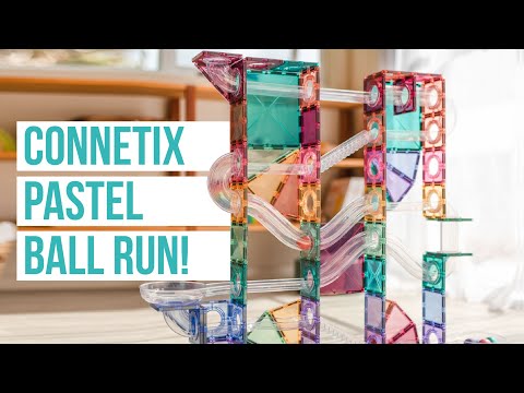 CONNETIX Magnetbausteine Pastel Kugelbahn - 106 Teile