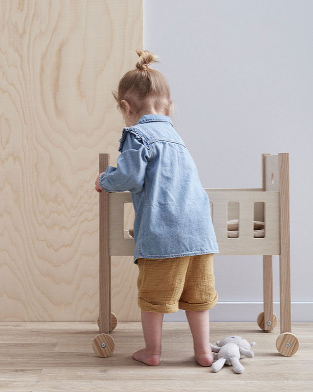 KID'S CONCEPT Puppenbett mit Bettwäsche natur Kid's Concept